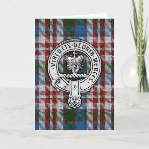 Cartão Clan Donnachaidh (Robertson) Crest & Dress Tartan