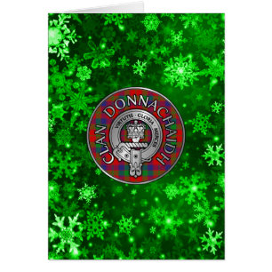 Cartão Clan Donnachaidh   Robertson Crest & Tartan