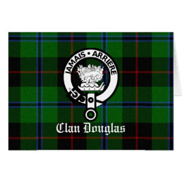 Cartão Clan Douglas Tartan Crest