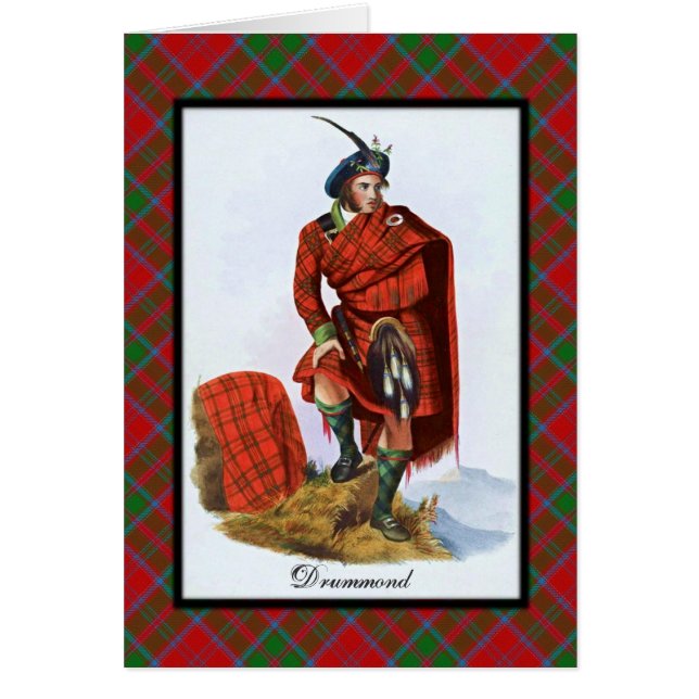 Cartão Clan Drummond Scottish Dreams (Frente)