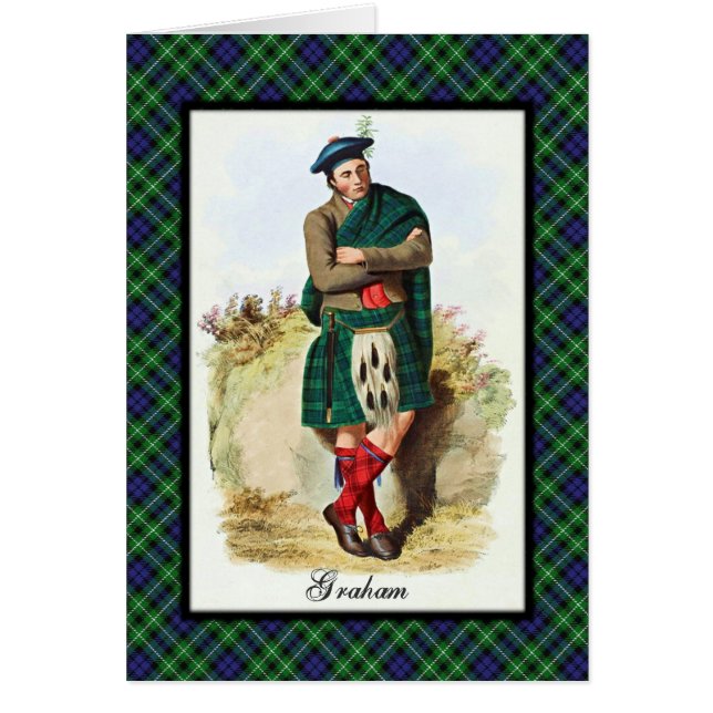 Cartão Clan Graham Scottish Dreams (Frente)