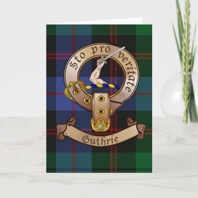 Cartão Clan Guthrie Notecards (Frente)