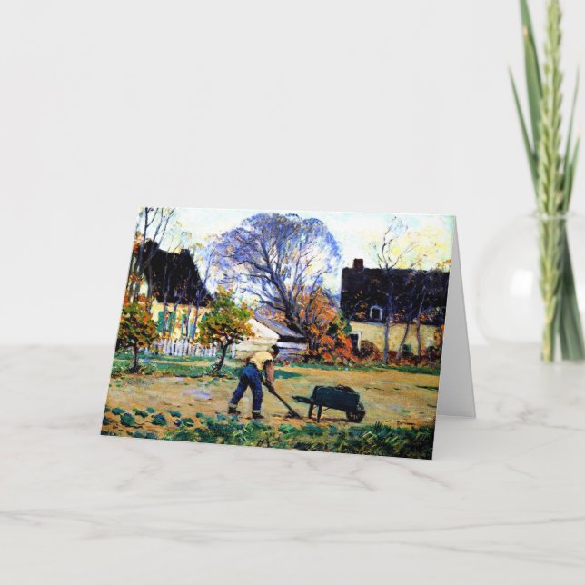 Cartão Clarence Gagnon- Fall Scene, Baie-Santo-Paul, (Frente)