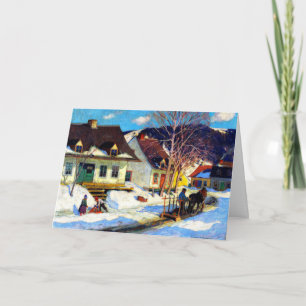 Cartão Clarence Gagnon - Um Cartão-Postal da Vila do Queb