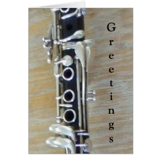 Cartão Clarinete