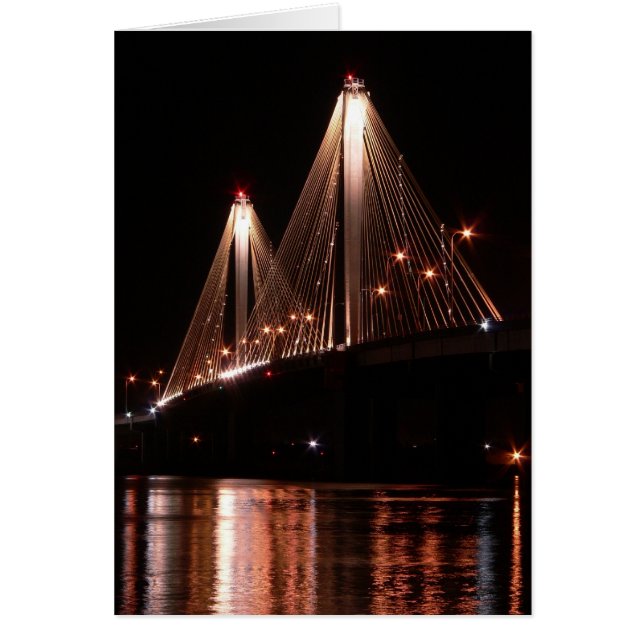 Cartão Clark Bridge, Alton, Illinois (Frente)