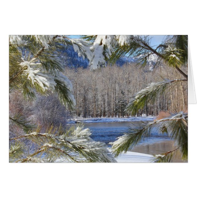 Cartão Clark Fork River (Frente Horizontal)