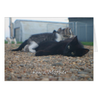 Cartão Claro que posso fazer qualquer coisa que sou mãe