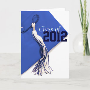 Cartão Class of 2012 Blue Graduation Card