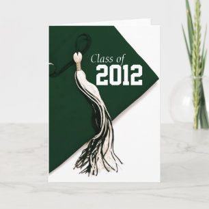 Cartão Class of 2012 Green Graduation Card