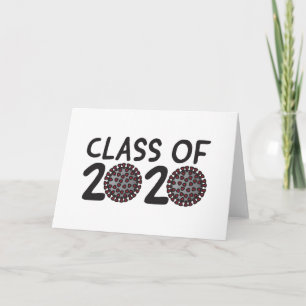 Cartão Class of 2020 Coronavirus Year Graduation
