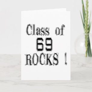 Cartão Class of '69 Rocks! Greeting Card
