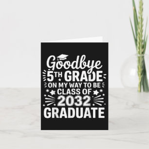 Cartão Classe 5 De Adeus De 5 De 2032
