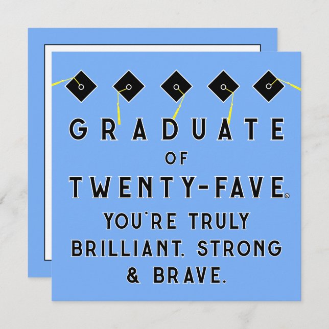Cartão Classe Creative Graduation de 2025 (Frente/Verso)
