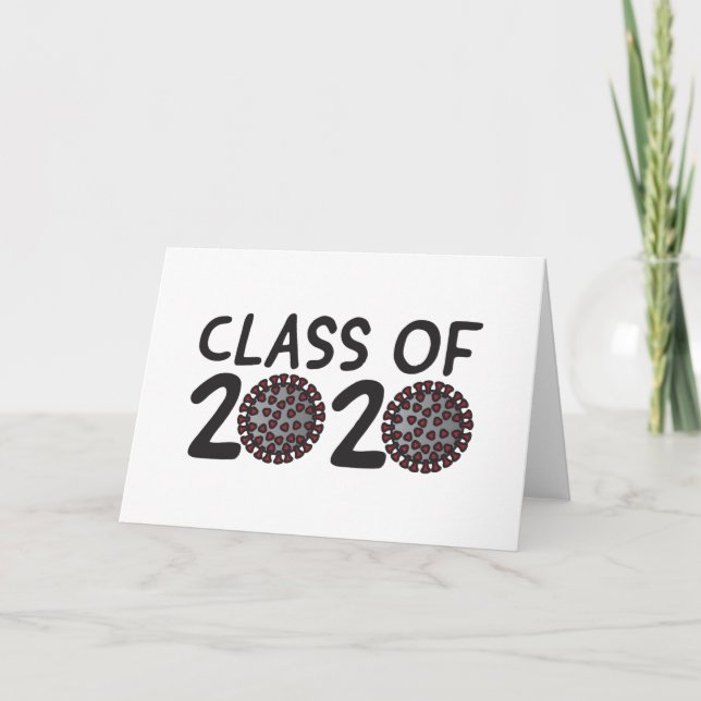 Cartão Classe de 2020 "Coronavirus Year Graduation" (Frente)