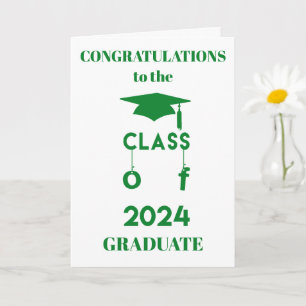Cartão Classe de 2020 - Formando Parabéns - Verde