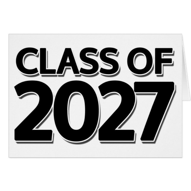 Cartão Classe de 2027 (Frente Horizontal)