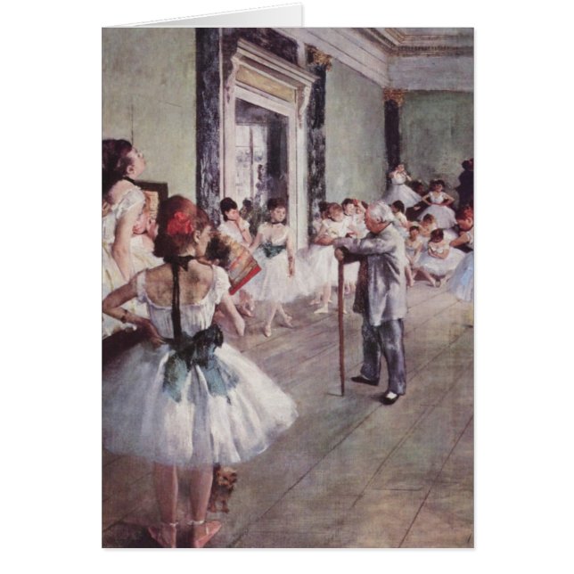 Cartão Classe de balé - Edgar Degas (Frente)