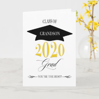 Cartão Classe de Formatação Clássica de 2020 para neto