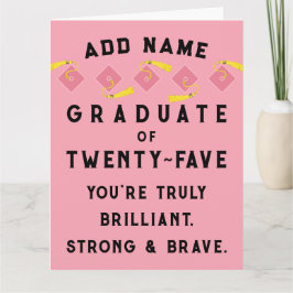 Cartão Classe de Graduação Personalizada de 2025