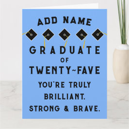 Cartão Classe de Graduação Personalizada de 2025