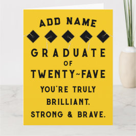 Cartão Classe de Graduação Personalizada de 2025