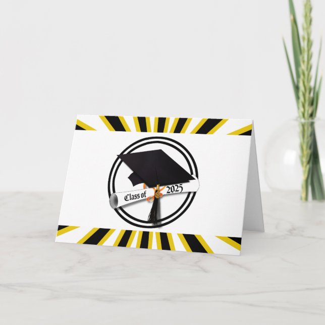 Cartão Classe Diploma do Boné Formando de 2025 (Frente)