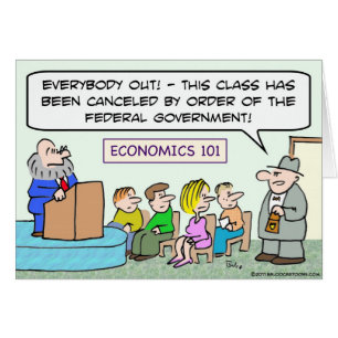 Cartão classe fechado da economia do governo