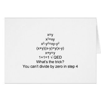 Cartão Classe feliz da matemática