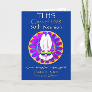 Cartão Classe TLHS Bunny Boy de 1969 50ª Reunião