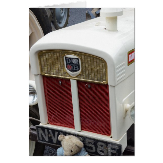 Cartão Classic British Trator (Frente)