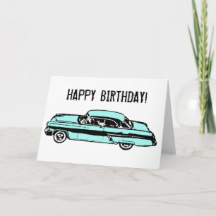 Cartão Classic Car HAPPY BIRTHDAY!