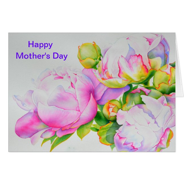 Cartão Clássica elegante, cor branca de pénia rosa, cor-d (Frente Horizontal)