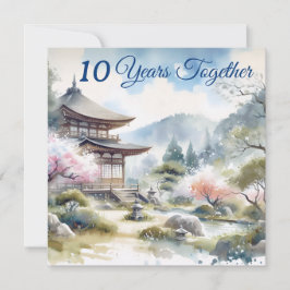 Cartão Clássica Japão Cereja floresce cor-de-rosa-d-água 