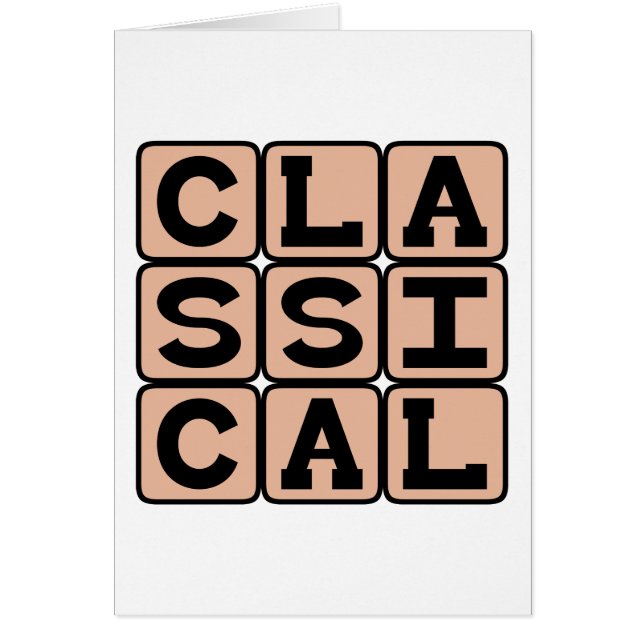 Cartão Classical, Music Genre (Frente)