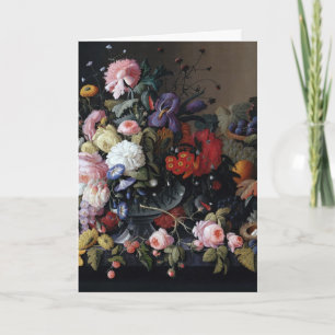 Cartão Classical Vintage Flower Art Painting