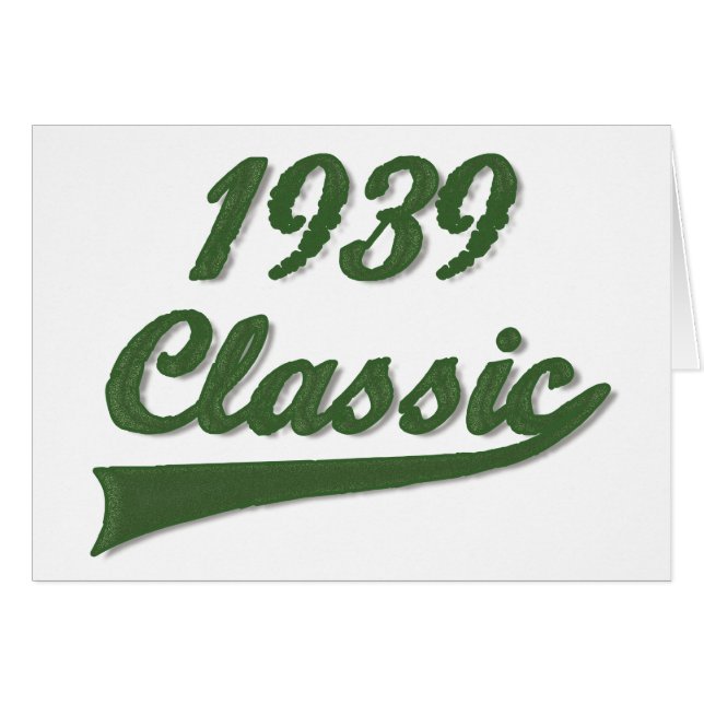 Cartão Clássico 1939 (Frente Horizontal)