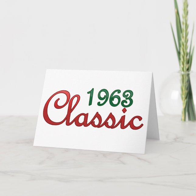Cartão Clássico 1963 (Frente)