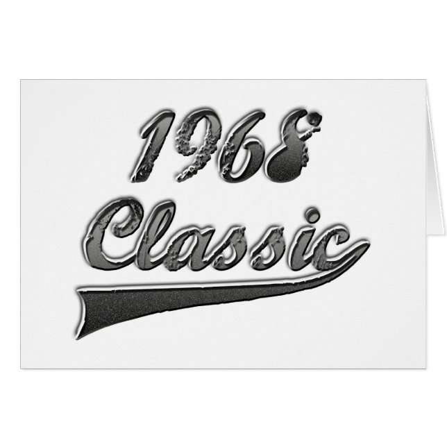 Cartão Clássico 1968 (Frente Horizontal)