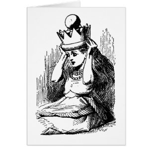 Cartão Clássico Alice no País das Maravilhas, Alice com C