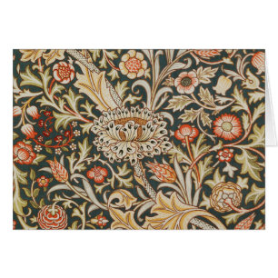Cartão Clássico Botânico Jardim Flor Clássica William Mor