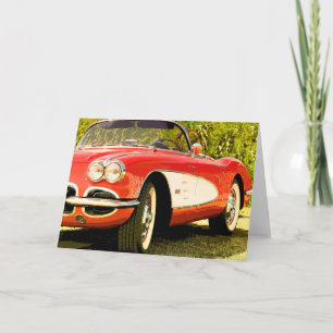 Cartão Clássico Chevy Corvette