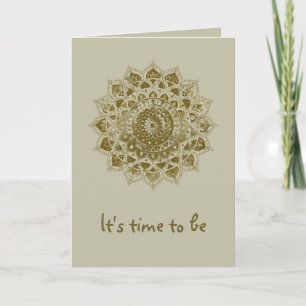 Cartão Clássico Colorosamente Mandala Índia Estilo 4