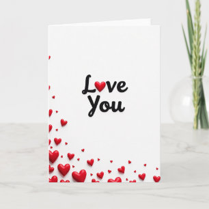Cartão Clássico de Amor com Coração