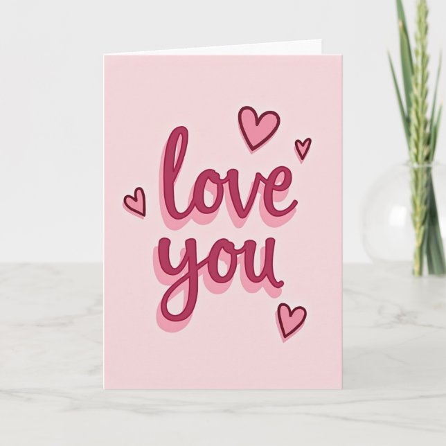 Cartão Clássico de Amor Romântico (Frente)