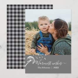 Cartão Clássico de Desejo de Calor de Xadrez Dande