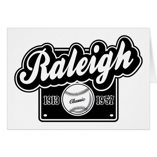 Cartão Clássico de Raleigh (Frente horizontal)