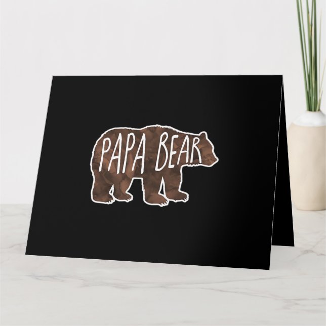 Cartão Clássico do Papai Urso (Frente)