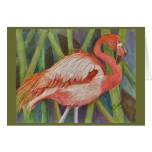 CARTÃO CLASSY PINK FLAMINGO