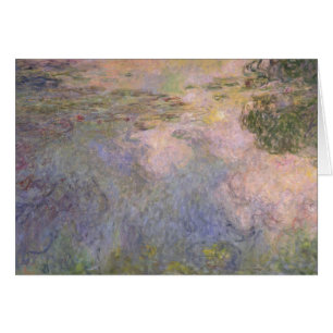 Cartão Claude Monet a lagoa do Água-Lírio
